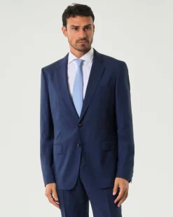Abito Huge Boss blu in tela di pura lana