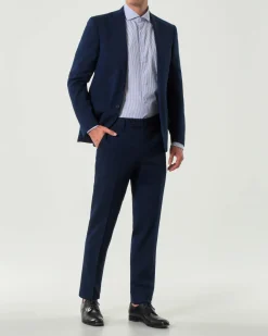 Abito Pellizzari drop7 blu in tela di pura lana