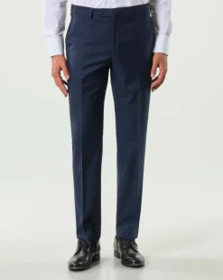 Abito Pellizzari drop7 blu in tela di pura lana Vitale Barberis Canonico