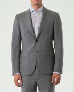 Abito Pellizzari drop7 grigio in tela di pura lana