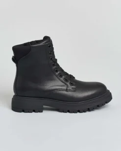 Anfibio Calvin Klein nero in similpelle stringato con zip