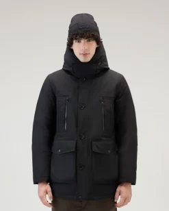 Arctic Parka Evolution Woolrich nero in Ramar Cloth