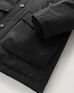 Arctic Parka Evolution Woolrich nero in Ramar Cloth