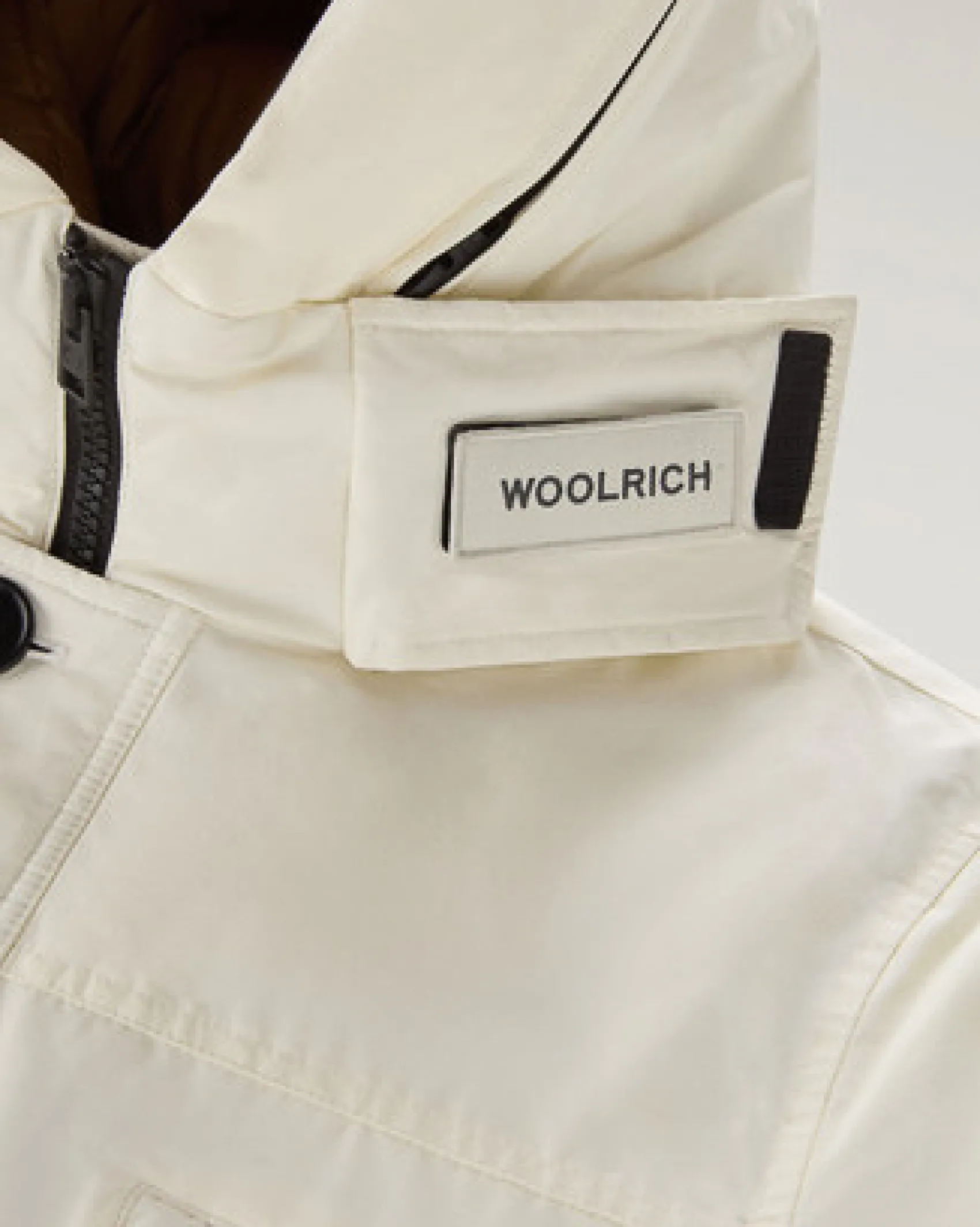 Arctic Parka Evolution Woolrich bianco in Ramar Cloth
