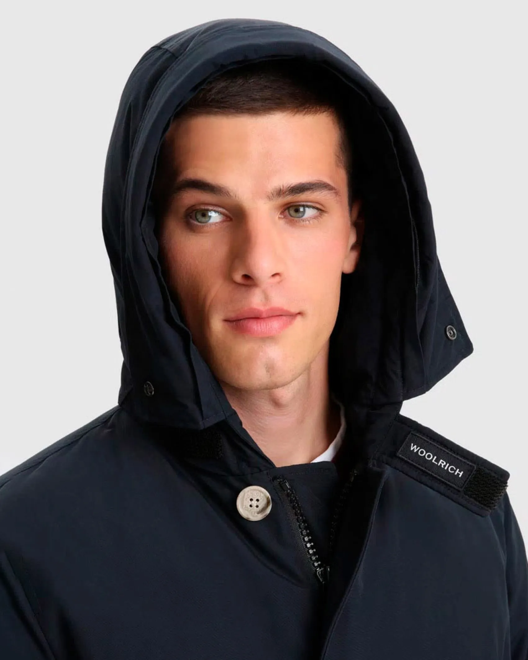 Arctic Parka Woolrich blu con pelliccia staccabile
