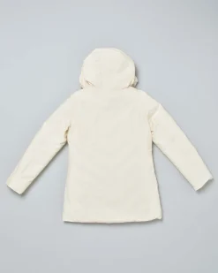 Arctic Parka Woolrich color panna in Ramar con cappuccio fisso