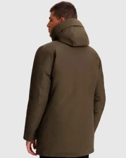 Arctic Parka Woolrich verde militare con pelliccia staccabile
