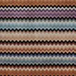 Asciugamano Adam in spugna di cotone a fantasia chevron multicolor