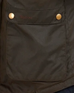 Barbour Game Waxed Cotton Parka verde scuro