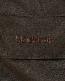 Barbour Game Waxed Cotton Parka verde scuro
