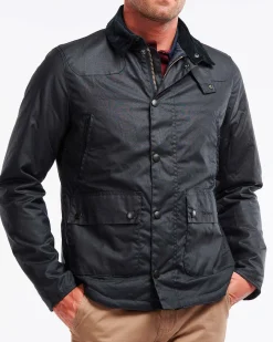 Barbour Reelin Waxed Cotton blu