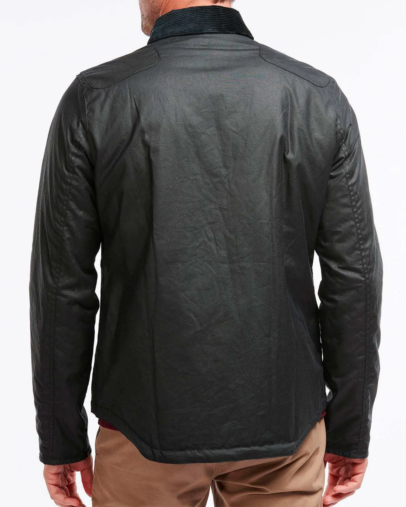 Barbour Reelin Waxed Cotton verde scuro