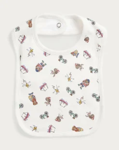 Bavaglino Polo Ralph Lauren bianco in fantasia disegni multicolor all over