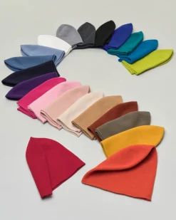 Beanie color coccio in pura lana