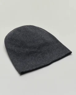 Beanie grigio antracite in pura lana