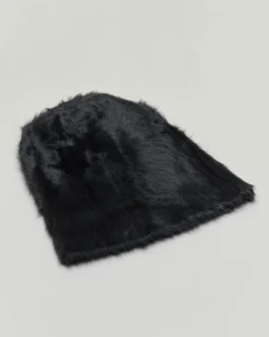 Beanie nero in angora