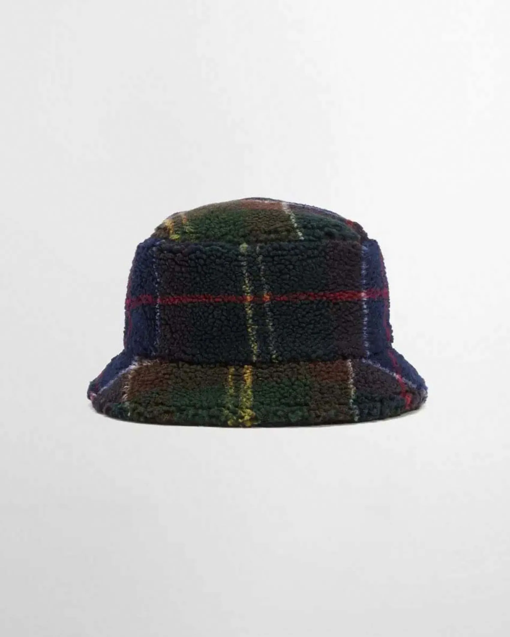 Berretto a pescatore Barbour in pile orsetto tartan check