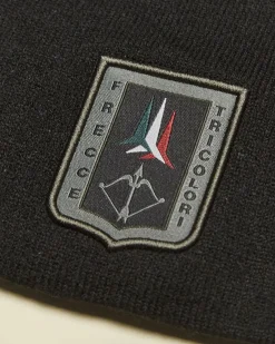 Berretto Aeronautica Militare nero in maglia acrilica rasata