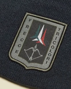 Berretto Aeronautica Militare blu in maglia acrilica rasata