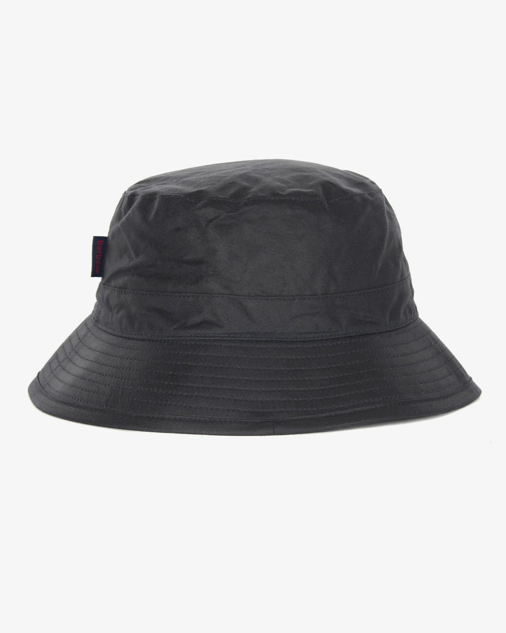 Berretto Barbour blu a pescatore in cotone cerato
