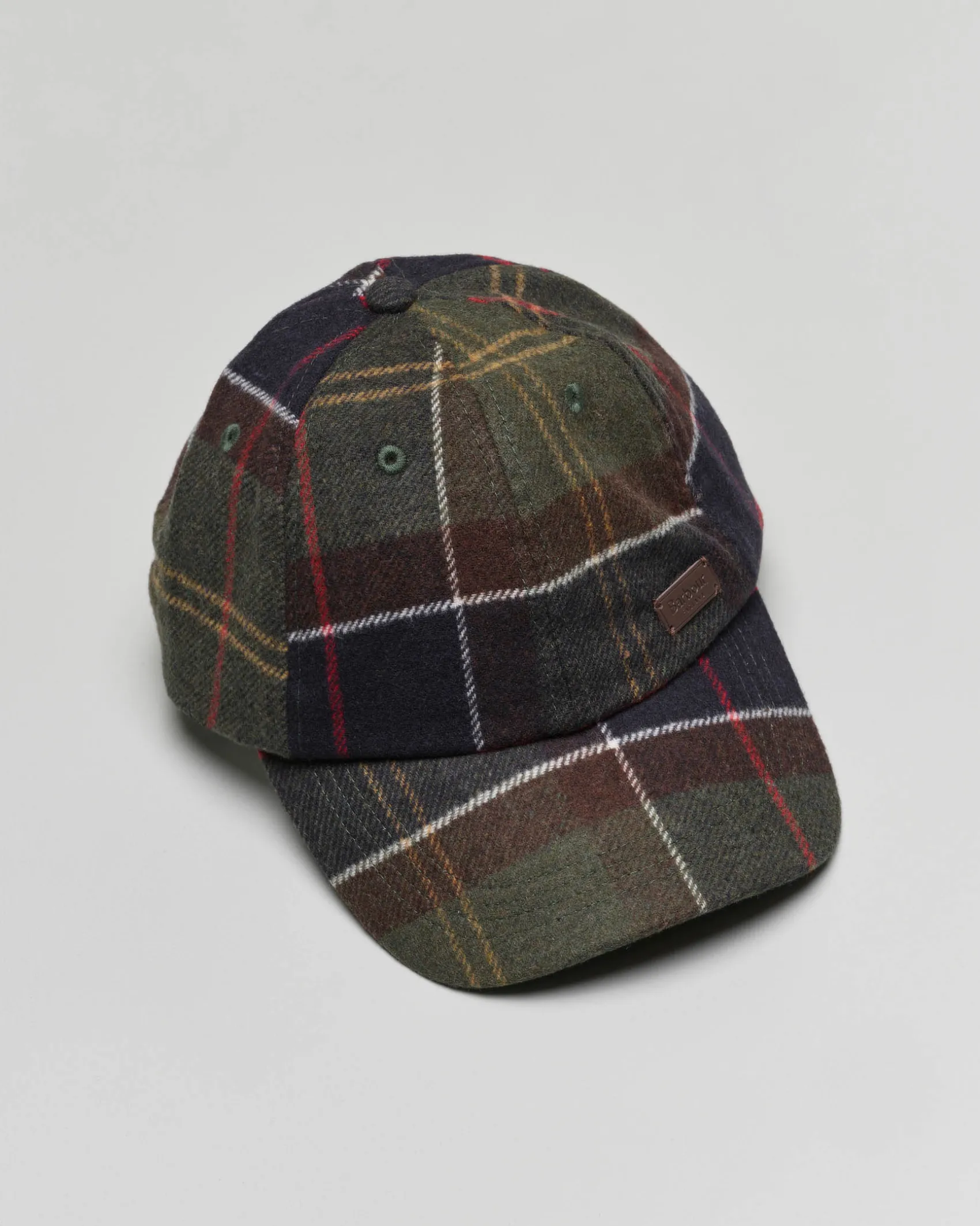 Berretto baseball Barbour in lana tartan check