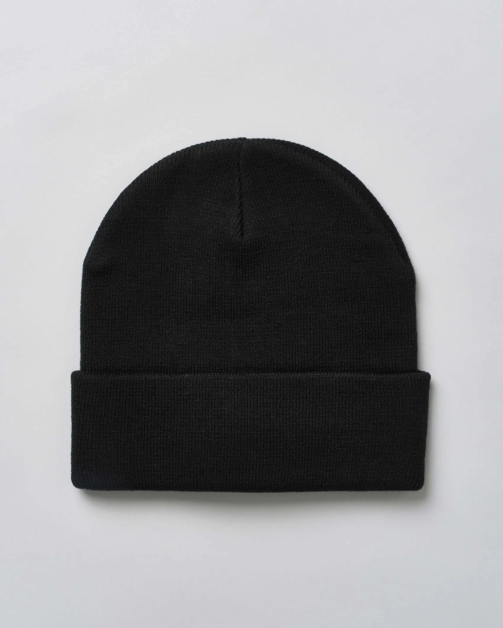 Berretto EA7 nero con risvolto e patch logo