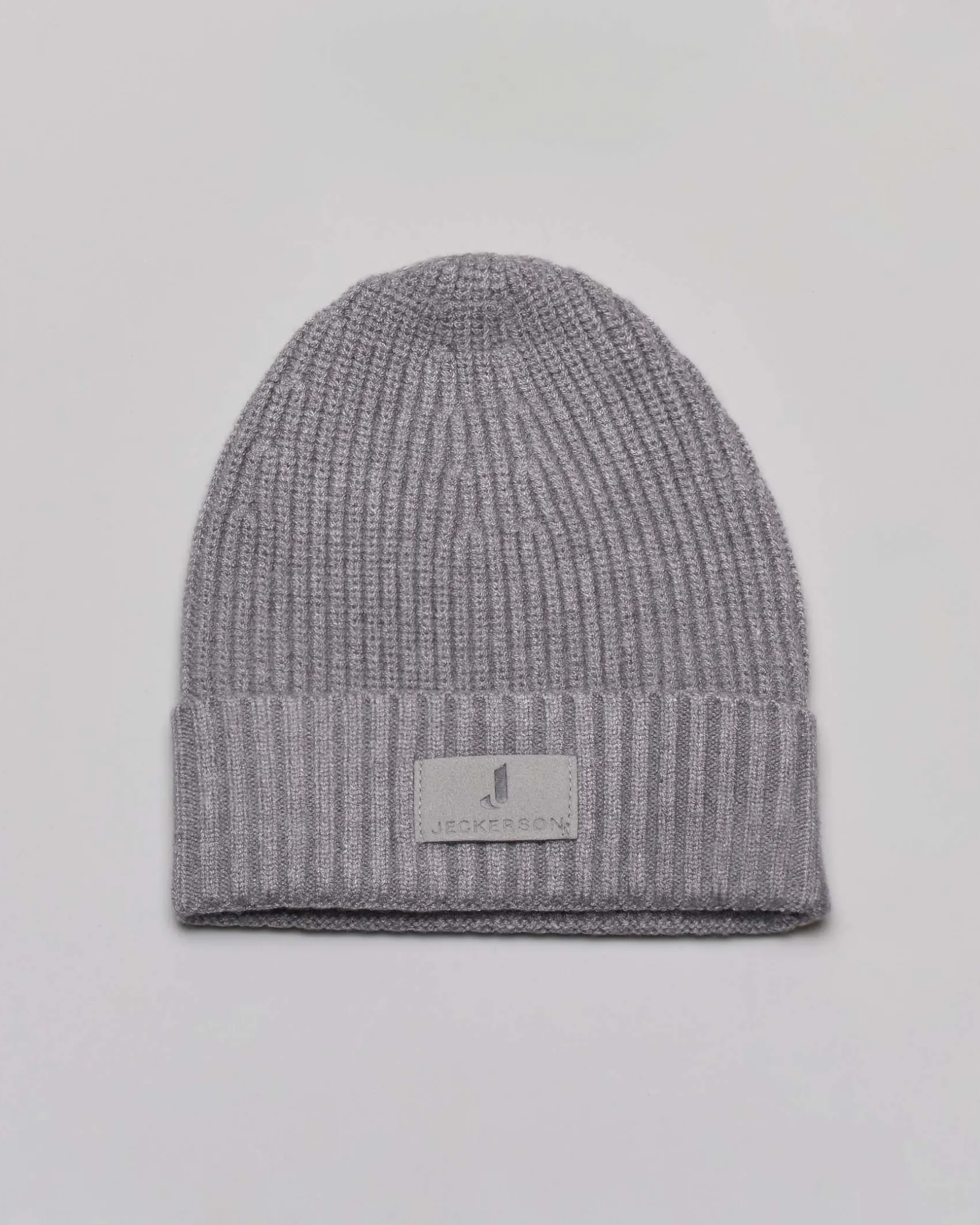 Berretto Jeckerson grigio in maglia a coste
