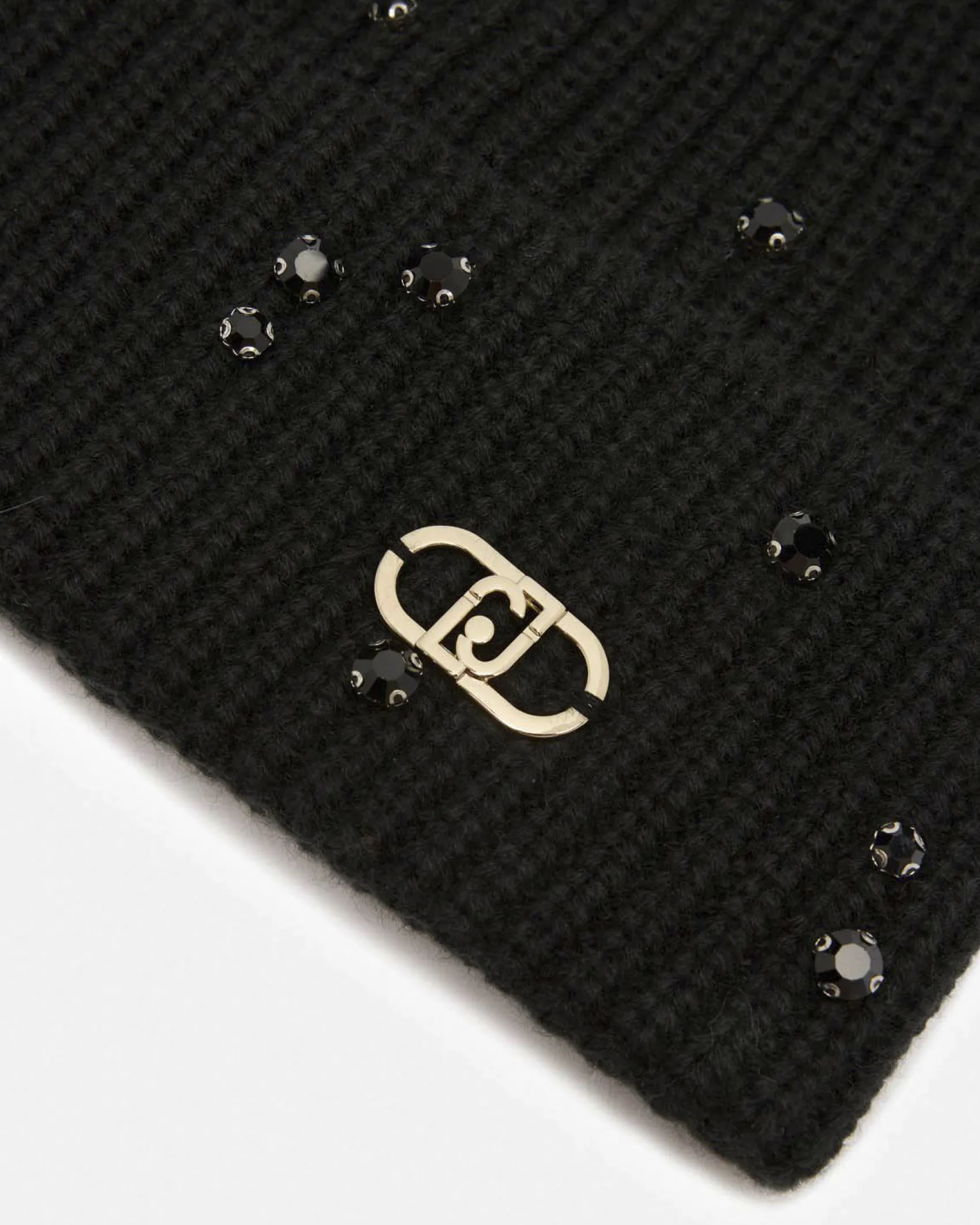 Berretto Liu Jo Accessories nero in maglia acrilica