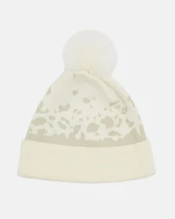 Berretto Liu Jo Sport animalier in maglia con dettagli in rilievo