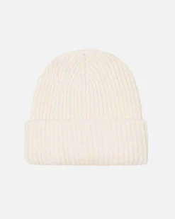 Berretto MC2 Saint Barth bianco in maglia a coste