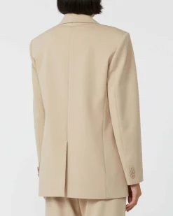Blazer beige Weekend over in jersey in lyocell e cotone