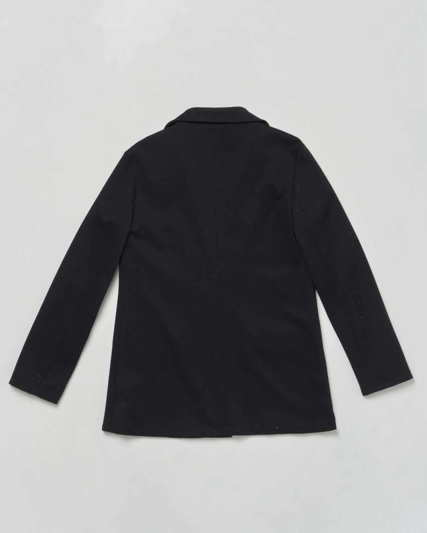 Blazer Elsy nero con strass all over