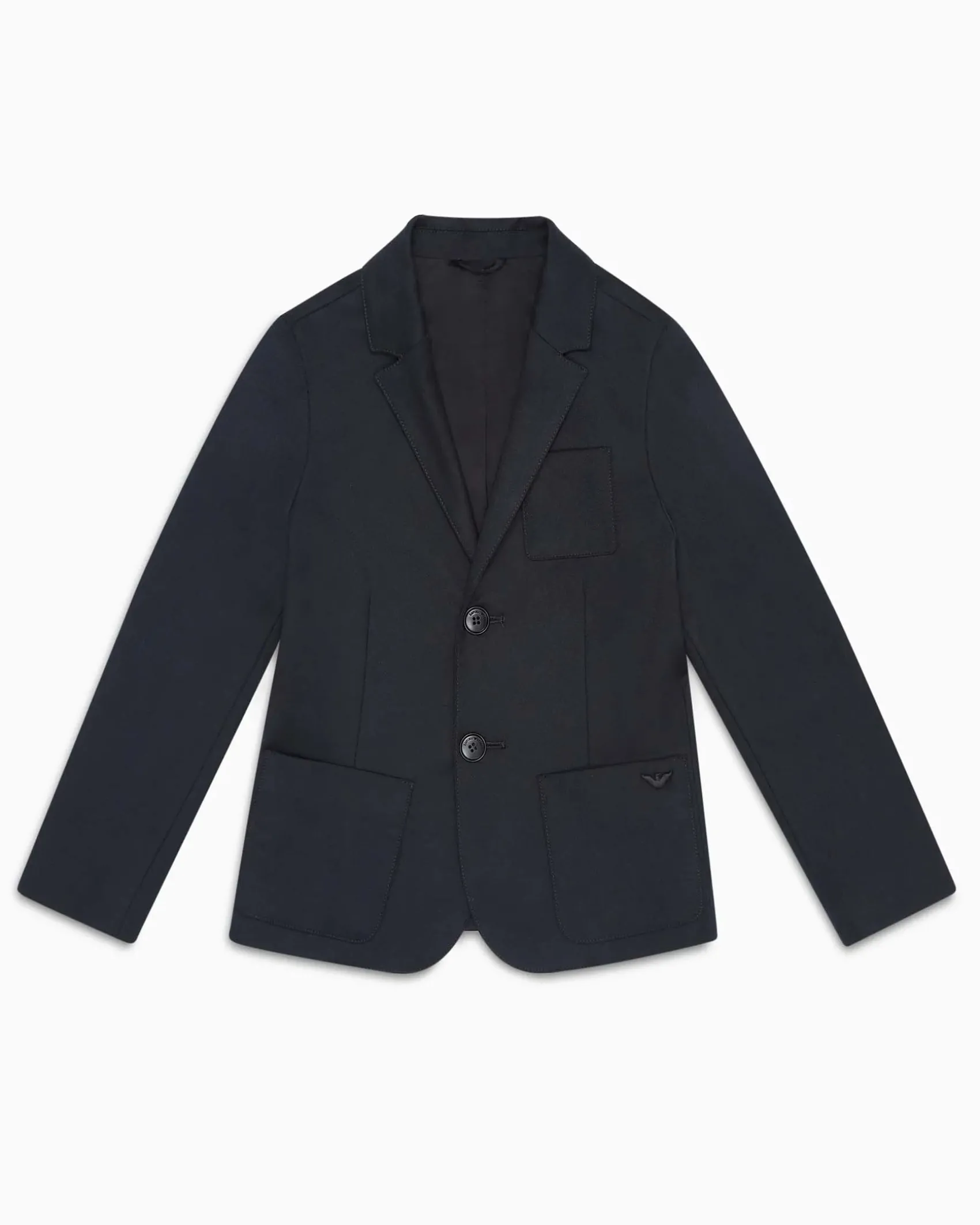 Blazer Emporio Armani blu punto milano monopetto