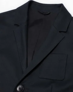 Blazer Emporio Armani blu punto milano monopetto