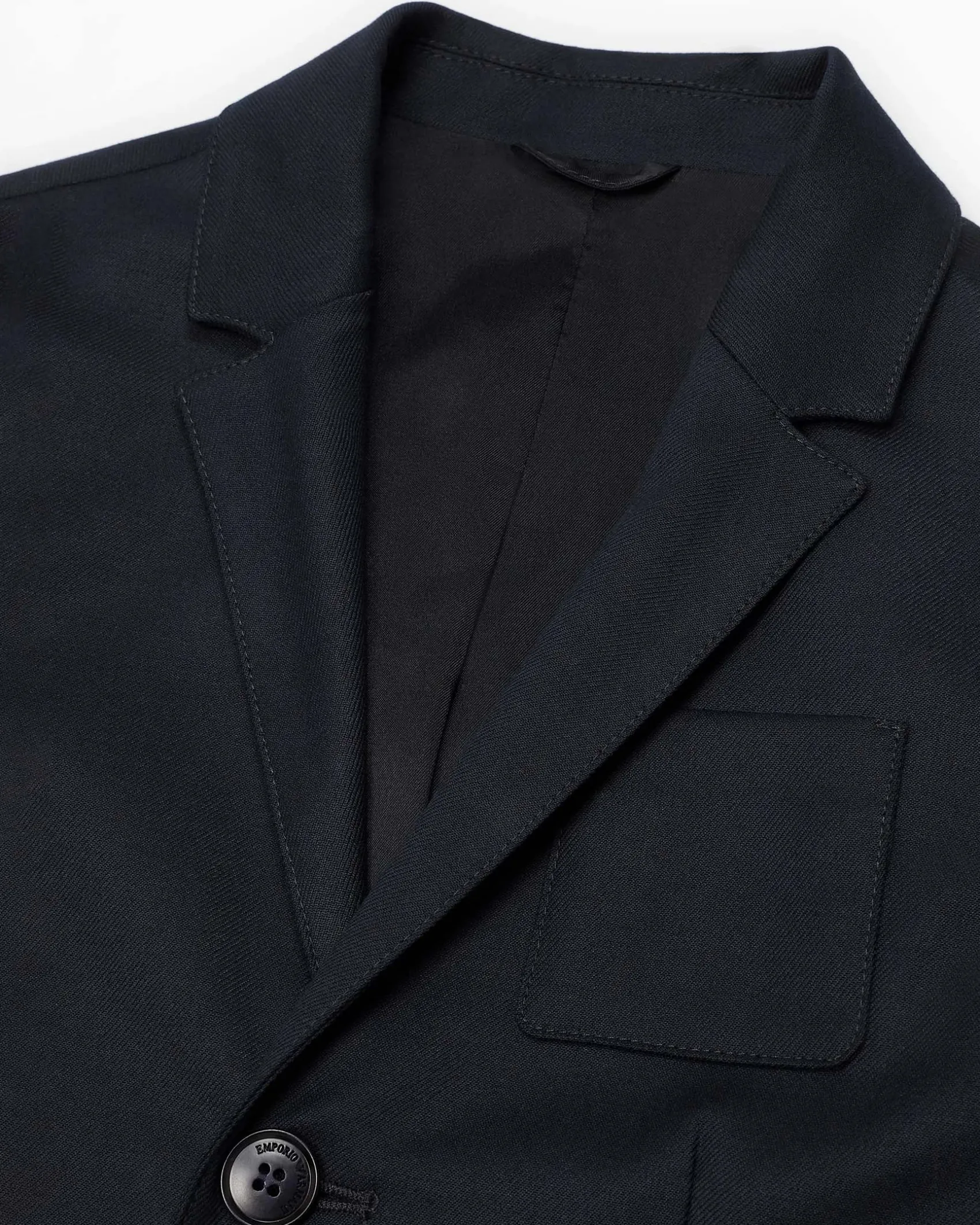 Blazer Emporio Armani blu punto milano monopetto