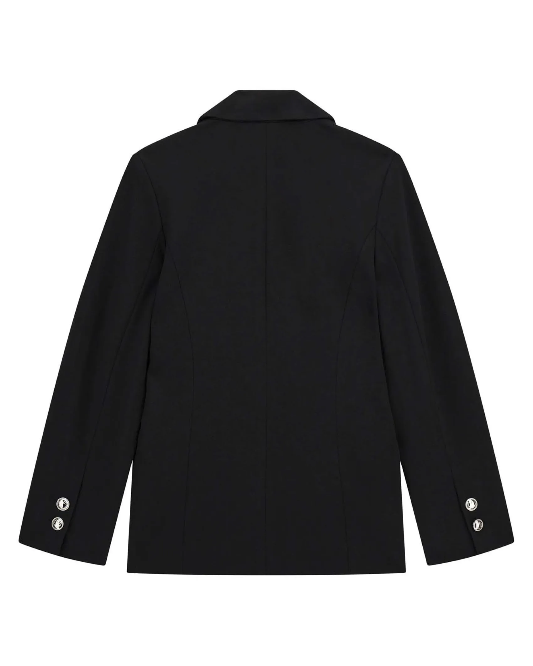 Blazer Guess nero in punto Milano in misto viscosa stretch