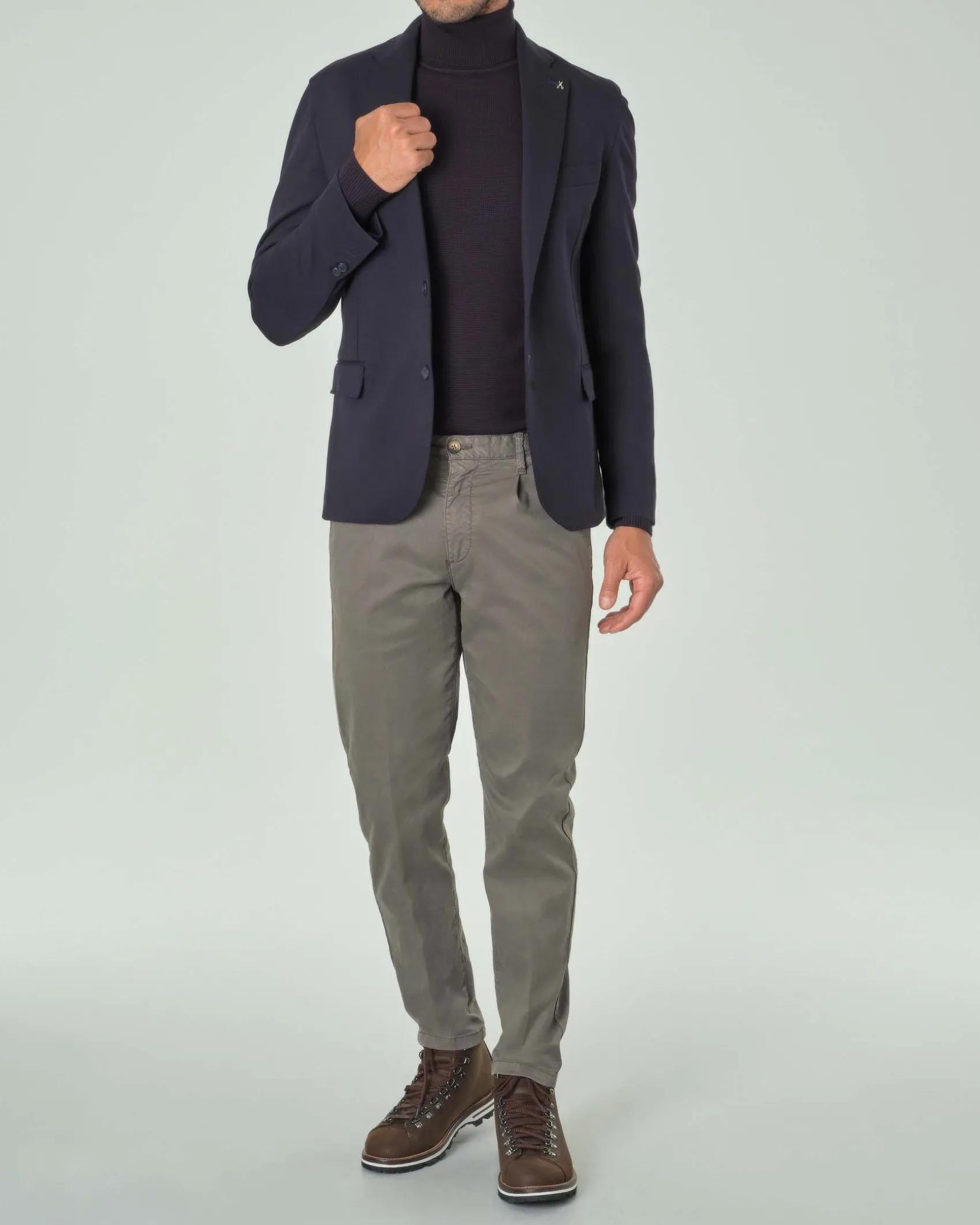 Blazer Paul Baker blu in jersey di viscosa stretch
