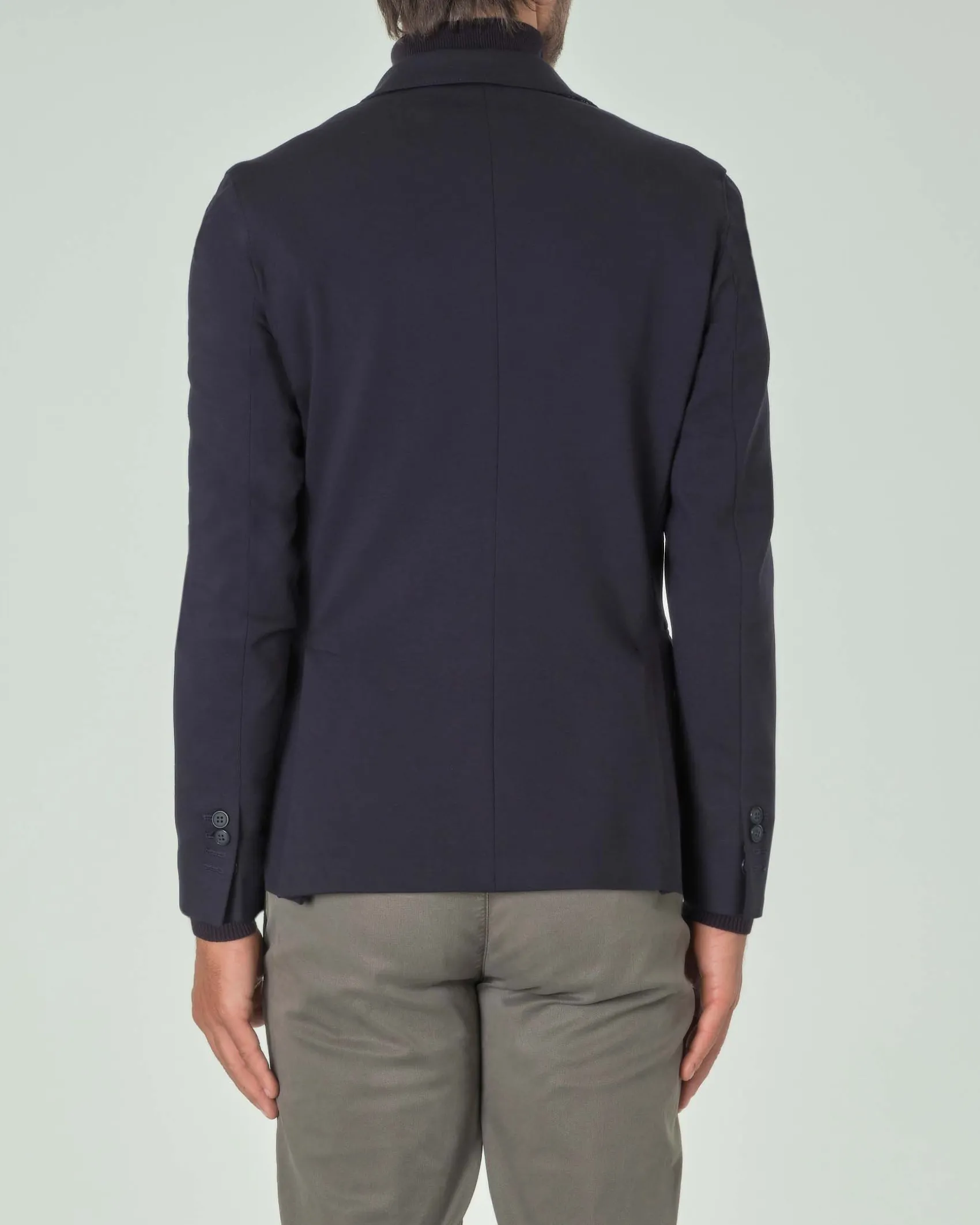 Blazer Paul Baker blu in jersey di viscosa stretch