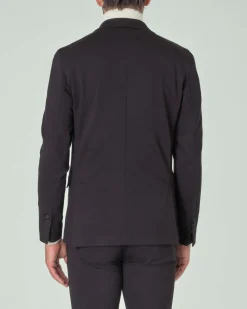 Blazer Paul Baker nero in jersey di viscosa stretch