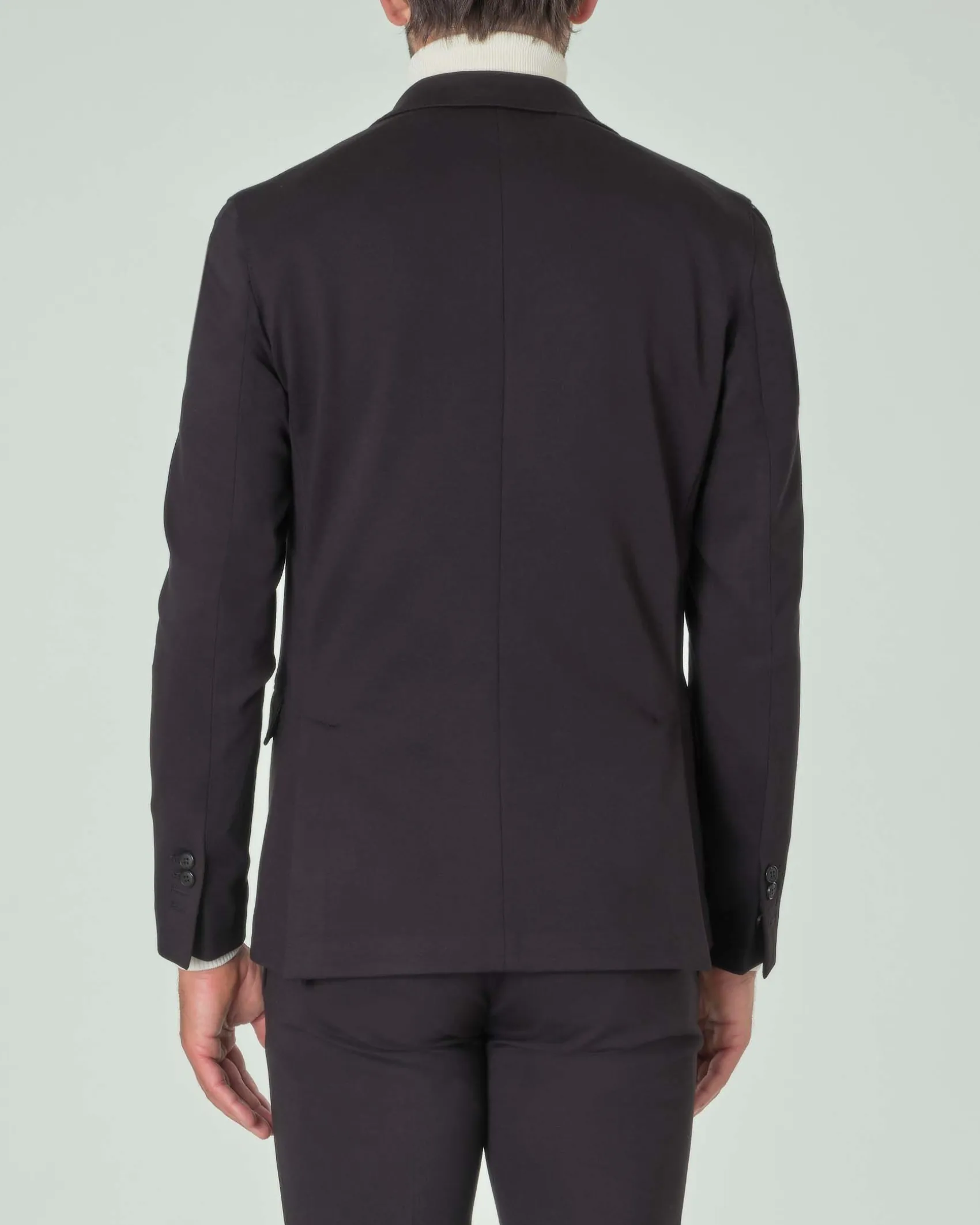Blazer Paul Baker nero in jersey di viscosa stretch
