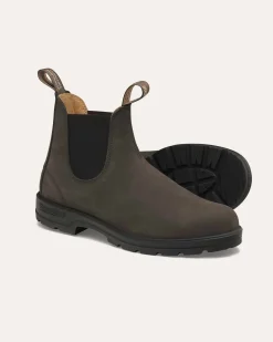 Blundstone marrone 2345 in pelle liscia con elastico nero
