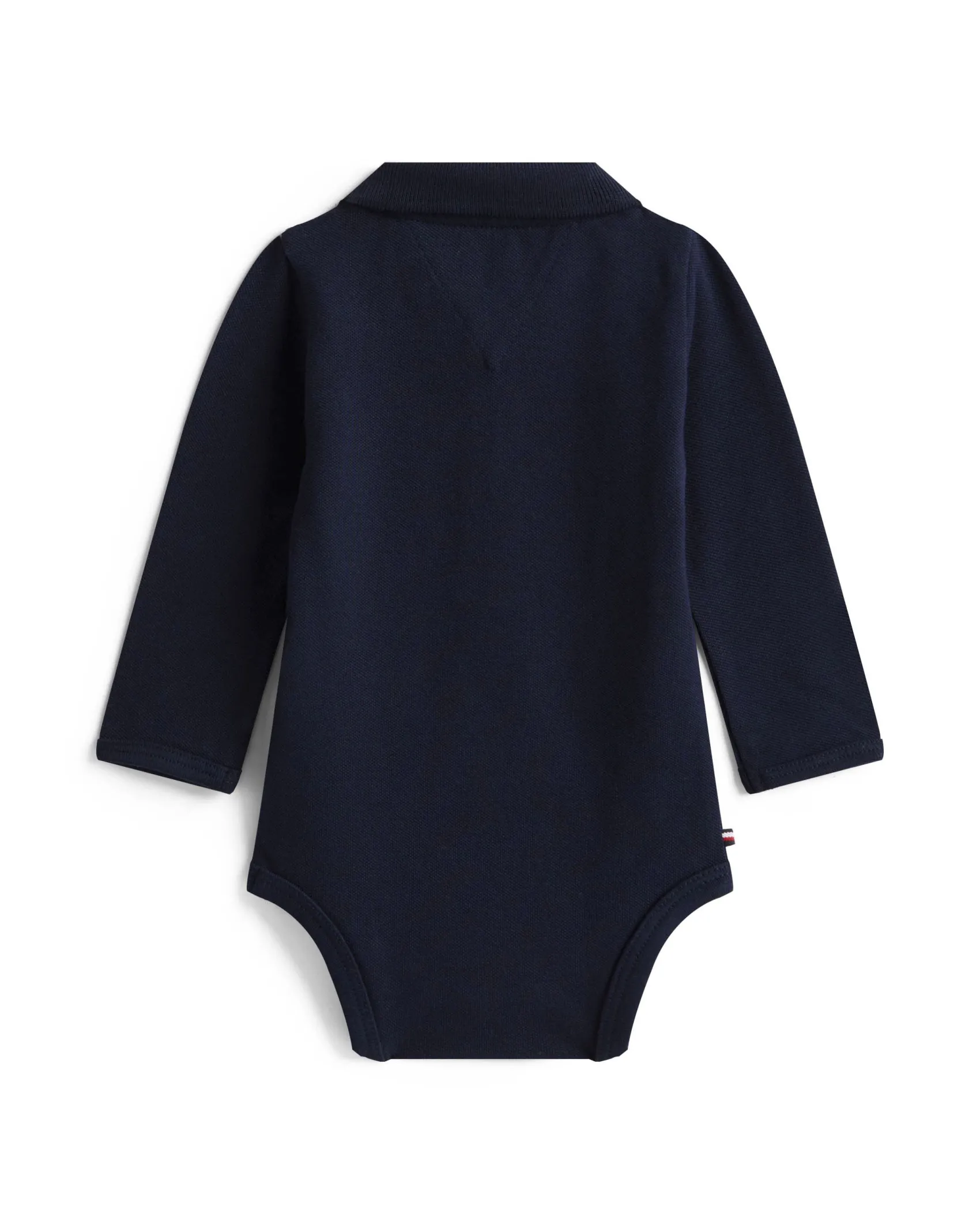 Body polo Tommy Hilfiger blu in piquè di cotone