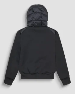 Bomber Antony Morato in nylon nero imbottito con cappuccio