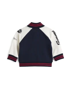 Bomber college blu Tommy Hilfiger con stampe multicolor