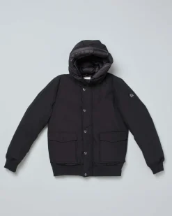 Bomber Polar Woolrich nero in tessut Ramar