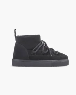 Boot Classic Sneaker Low nero in pelle scamociata e interno in montone