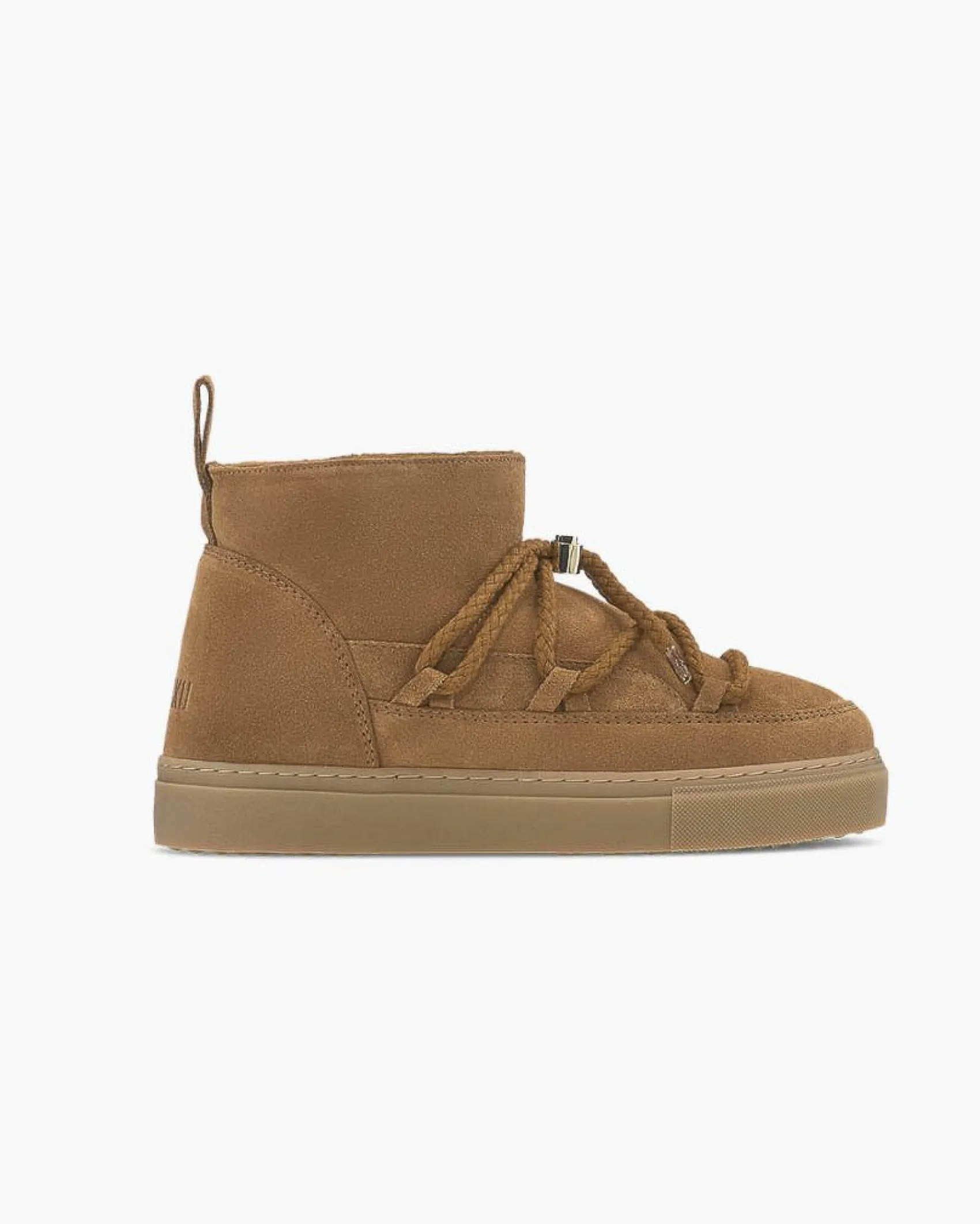 Boot Classic Sneaker Low color cognac in pelle scamociata e interno in montone