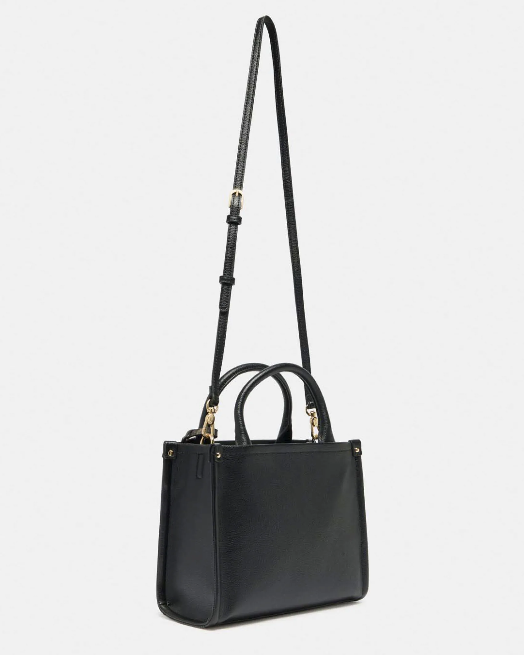 Borsa a mano Liu Jo Accessories nera in similpelle con logo in rilievo