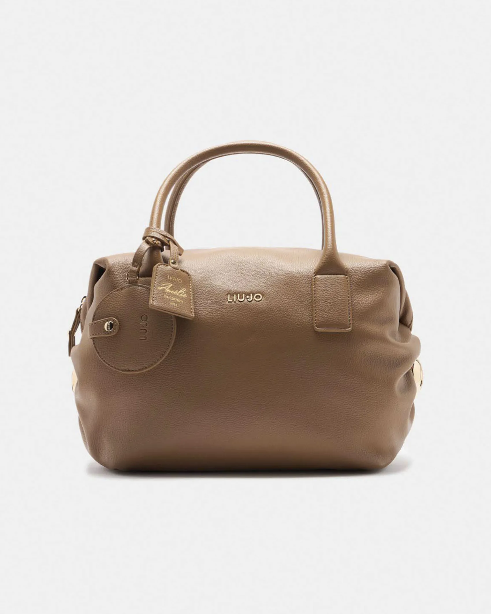 Borsa a mano Liu Jo Accessories noce in similpelle martellata