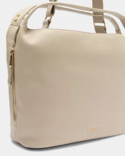 Borsa a spalla Liu Jo Accessories beige in similpelle